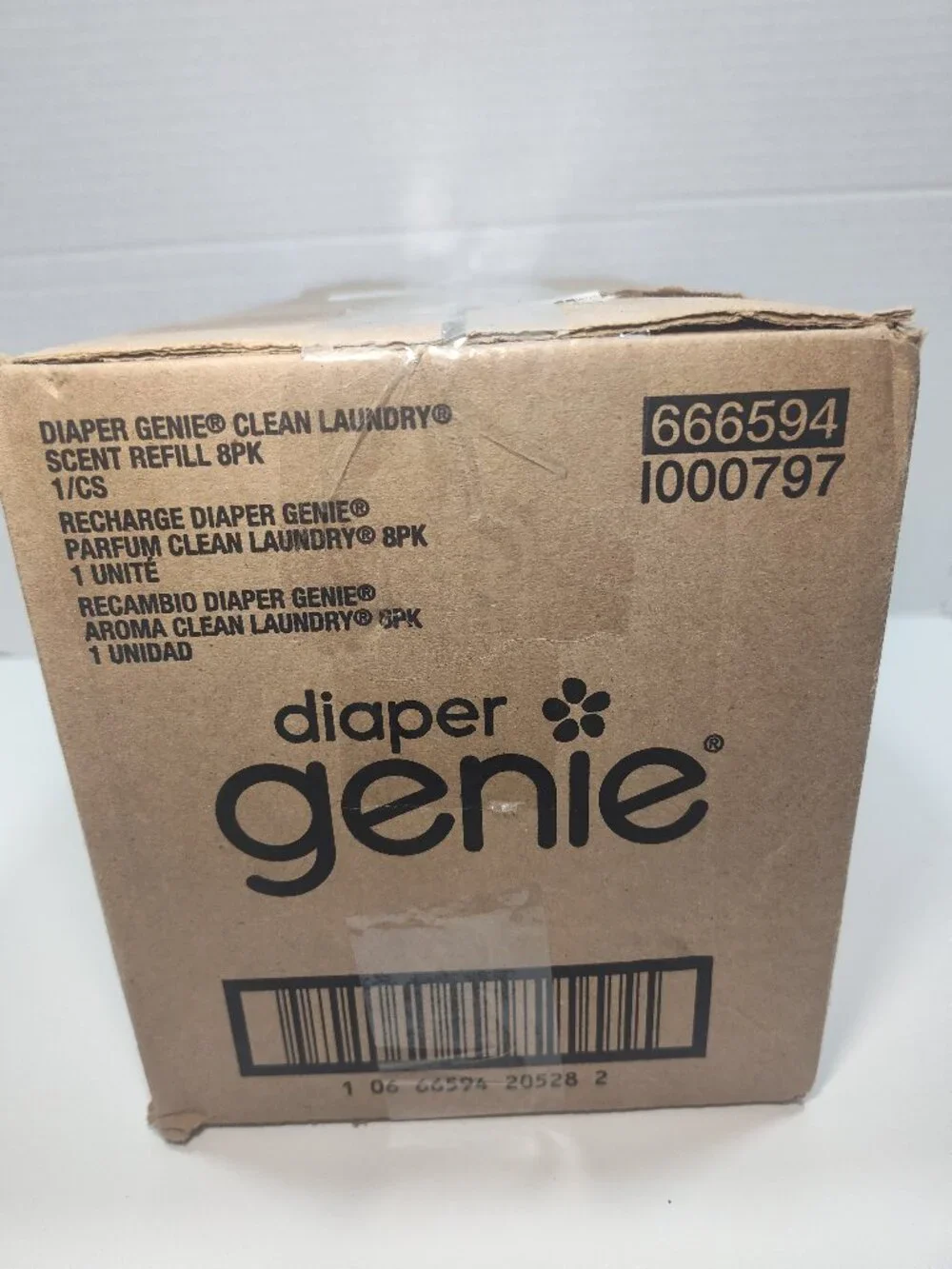 Diaper Genie Clean Laundry Scent Refills 8 Pack New Open Box Complete